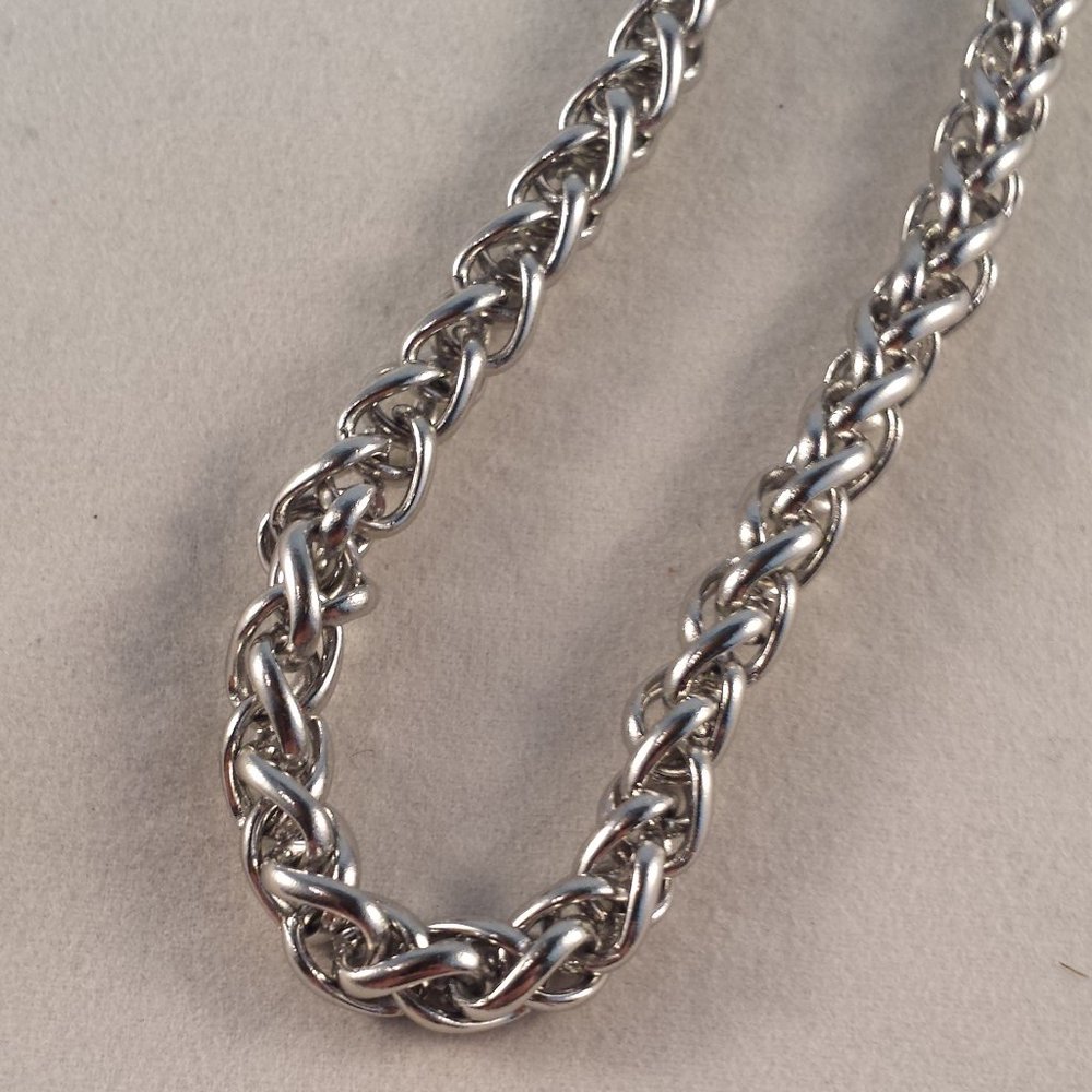 Men's Silver Stainless Steel Wheat Weaved Bracelet 8" 6mm Party Gift - Picture 4 of 4